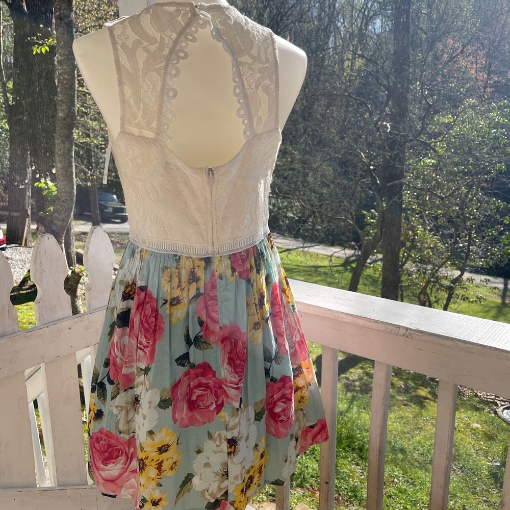Jodi Kristopher Floral Dress 11 Jr. FREE SHIP - Picture 5 of 6